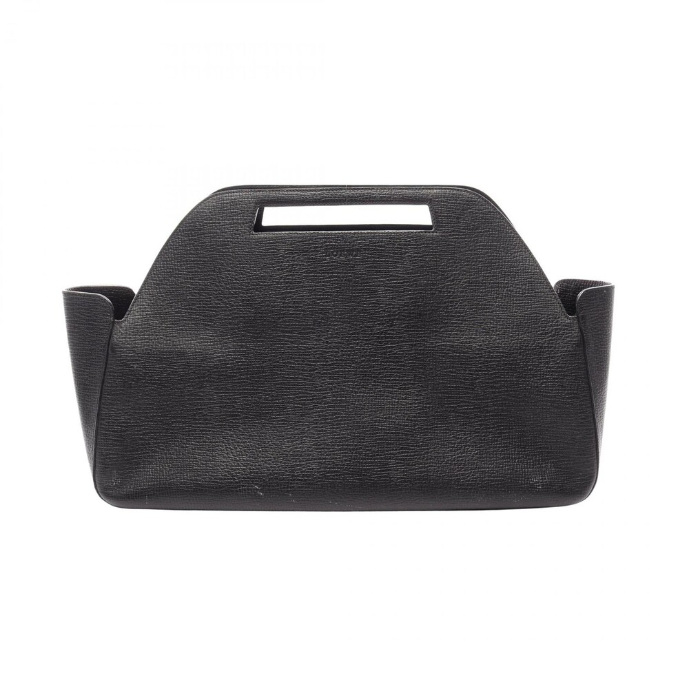Loewe Tote Handbag Leather Black Used #336157L44B
